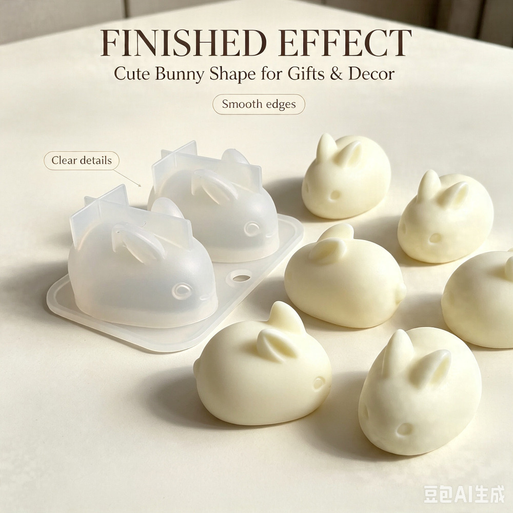 3D Mini Rabbit Silicone Mold F - Soap Making Instructions recension och pris