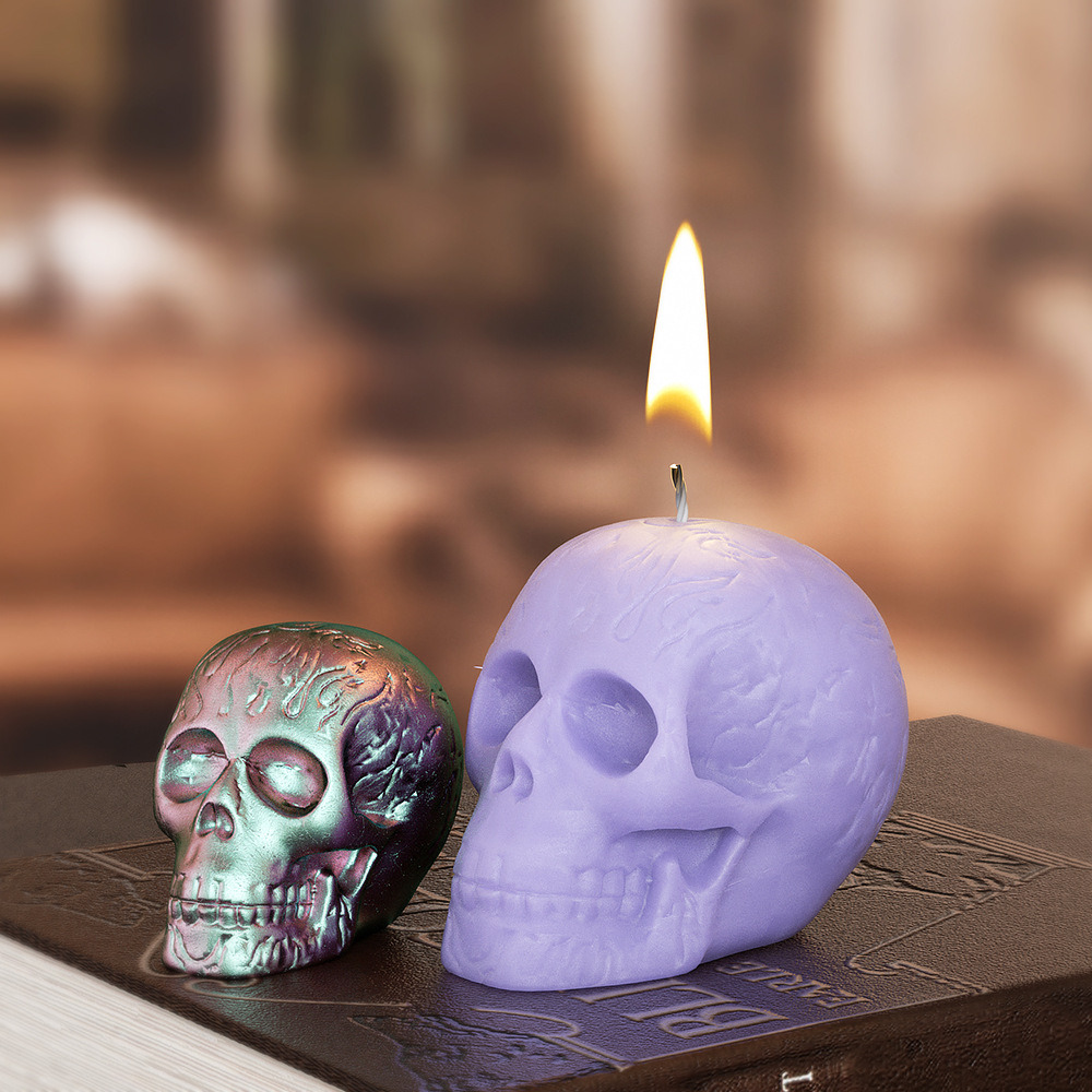 Multi Size Skull Head Silicone - Soap Making Ins recension och pris