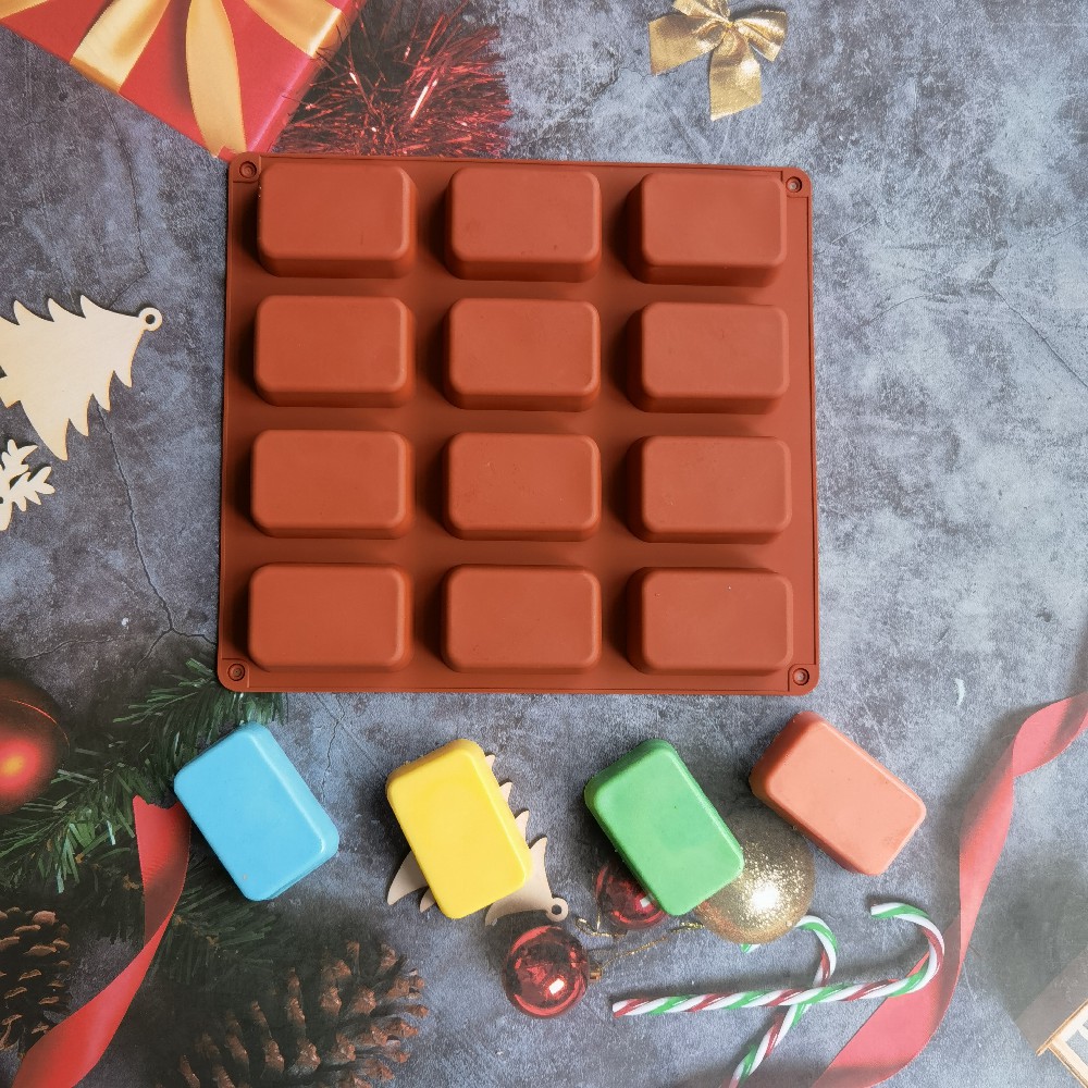 12 Cavity Square Silicone Soap - Soap Making Instructions recension och pris