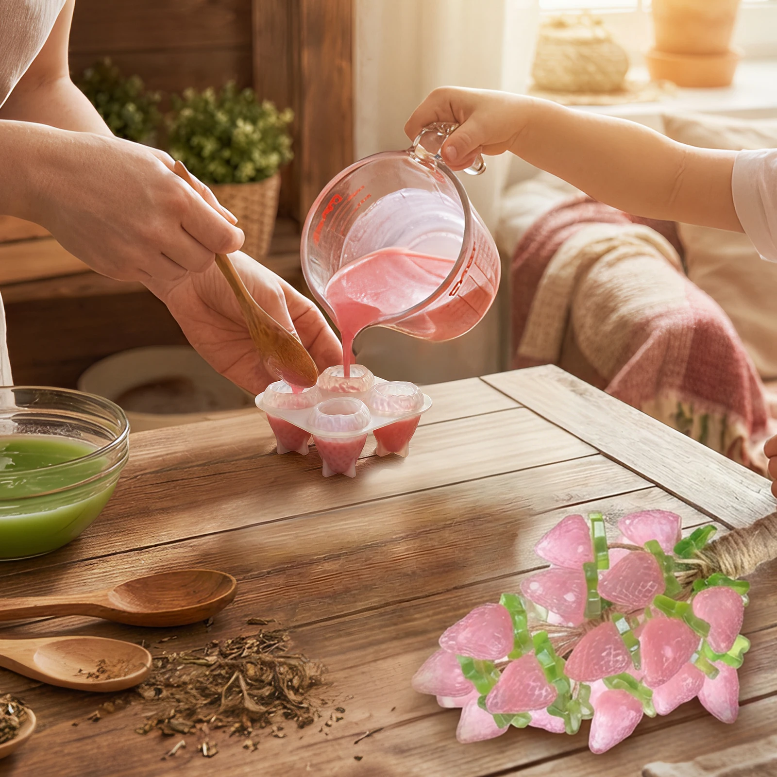 2 Pcs Strawberry Soap Mold 4 C - Soap Making Diy Kit recension och pris