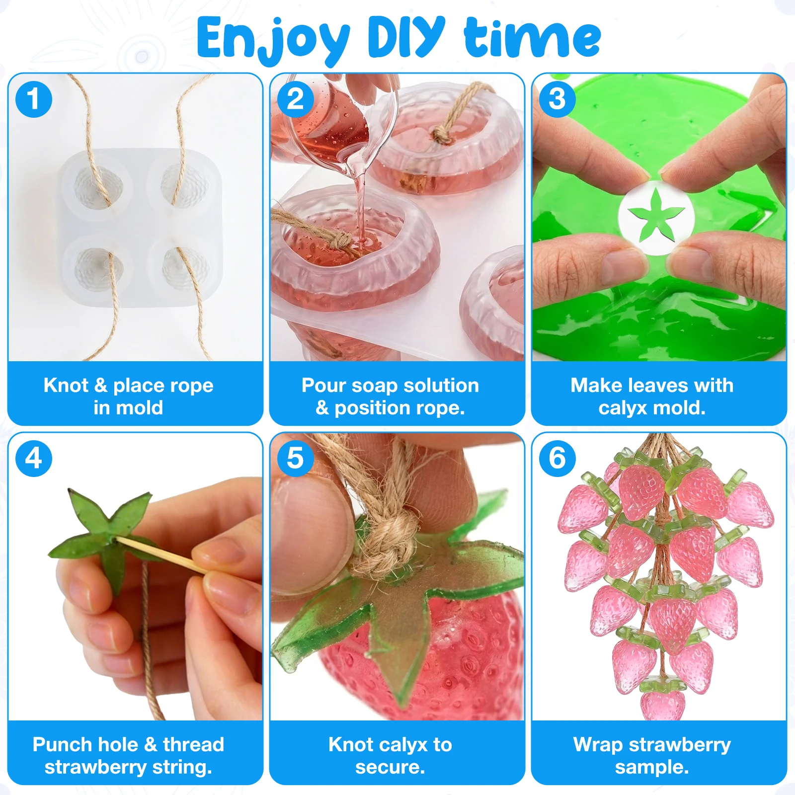 2 Pcs Strawberry Soap Mold 4 C - Soap Making Diy Kit recension och pris