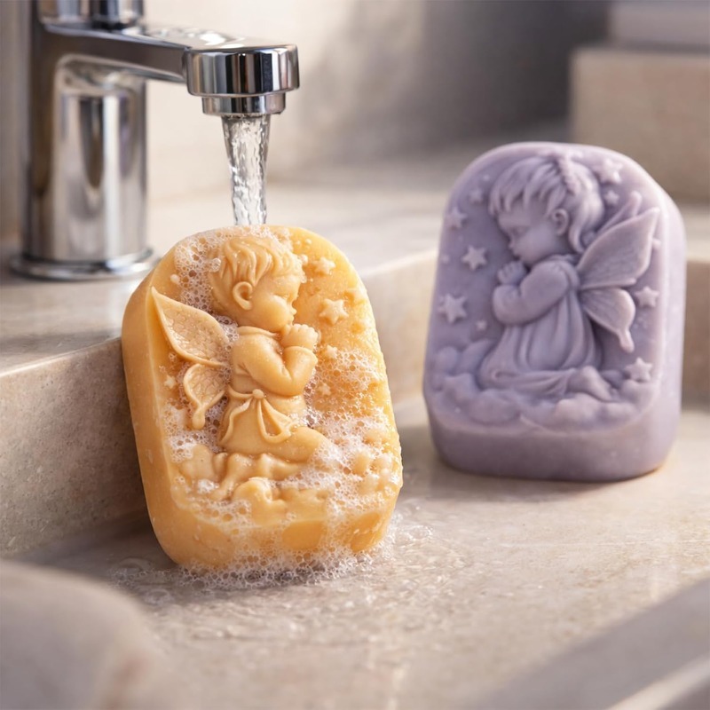 Angel Silicone Mold For Soap M - Soap Making Instructions recension och pris