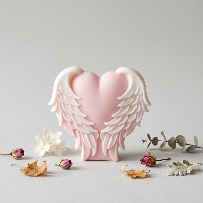 3D Love Wings Silicone Candle  - Soap Making Ins recension och pris