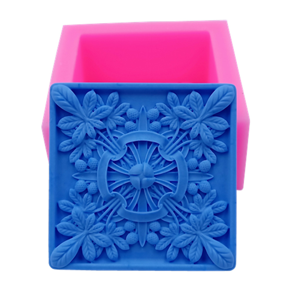 Square Design Soap Molds Flowe - Soap Making Instructions recension och pris