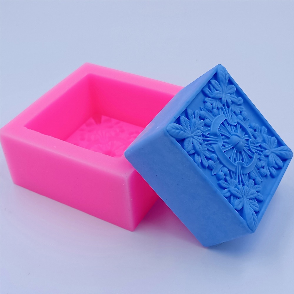 Square Design Soap Molds Flowe - Soap Making Instructions recension och pris