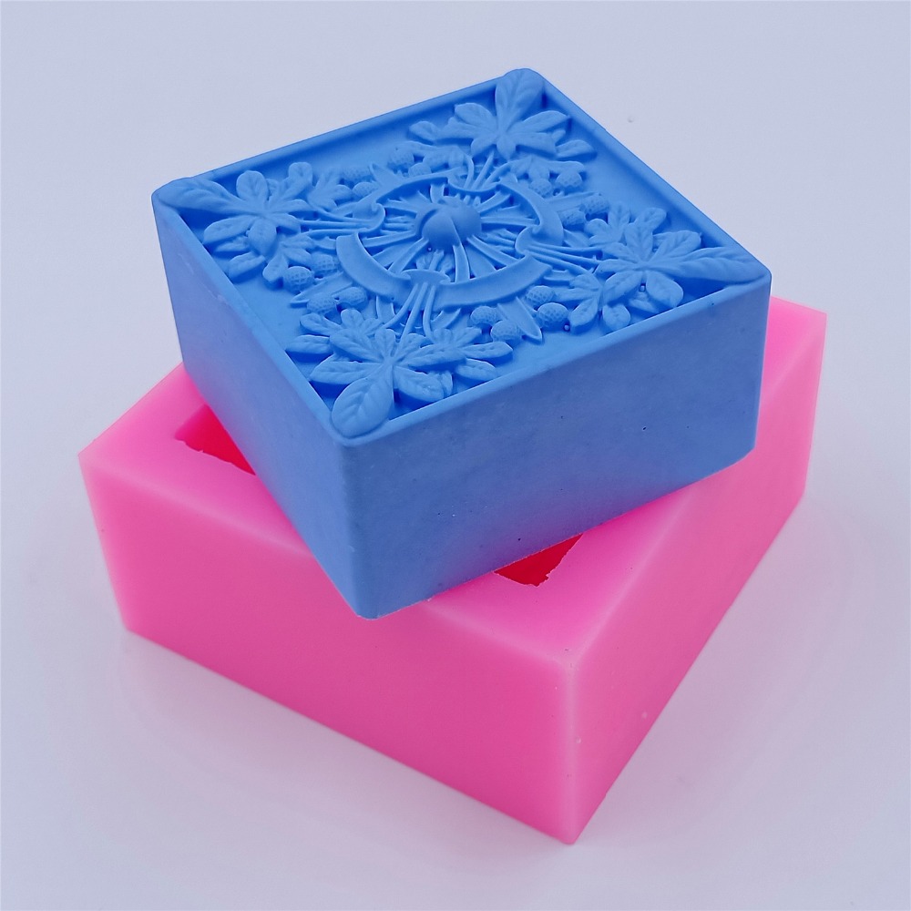Square Design Soap Molds Flowe - Soap Making Instructions recension och pris