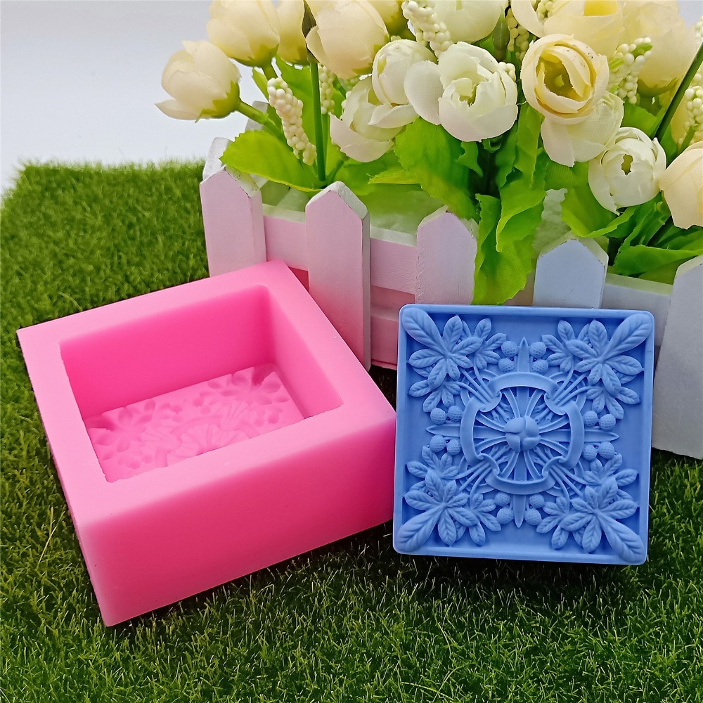 Square Design Soap Molds Flowe - Soap Making Instructions recension och pris